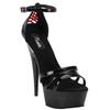 Pleaser - DELIGHT662 Sandaal met enkelband - Zwart Product image
